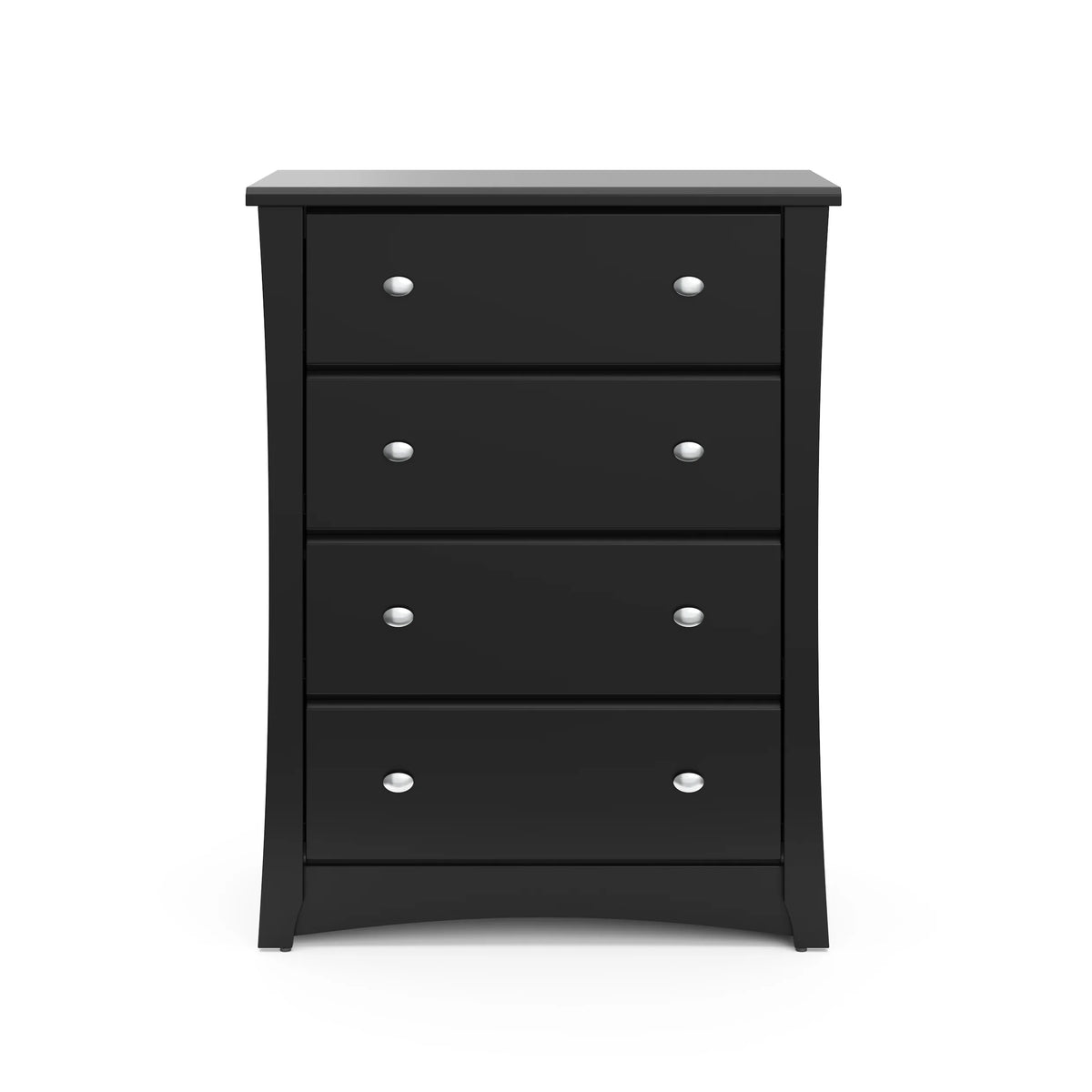 Storkcraft Crescent 4 Drawer Childrens Nursery Dresser, Espresso