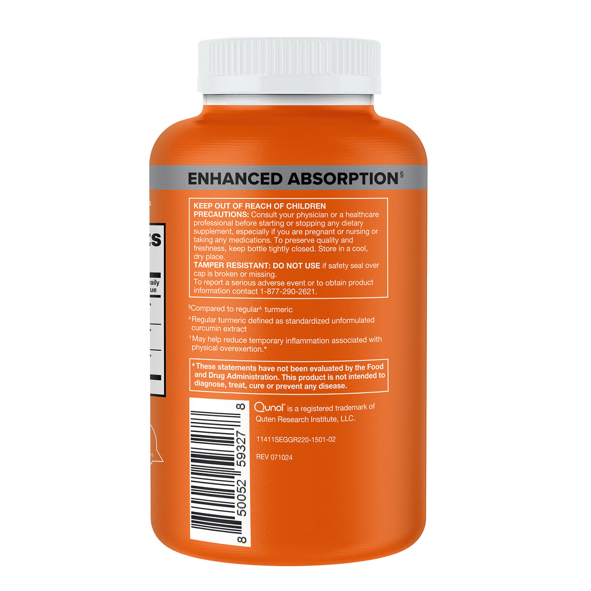 Qunol Turmeric 1500 mg, 220 Capsules