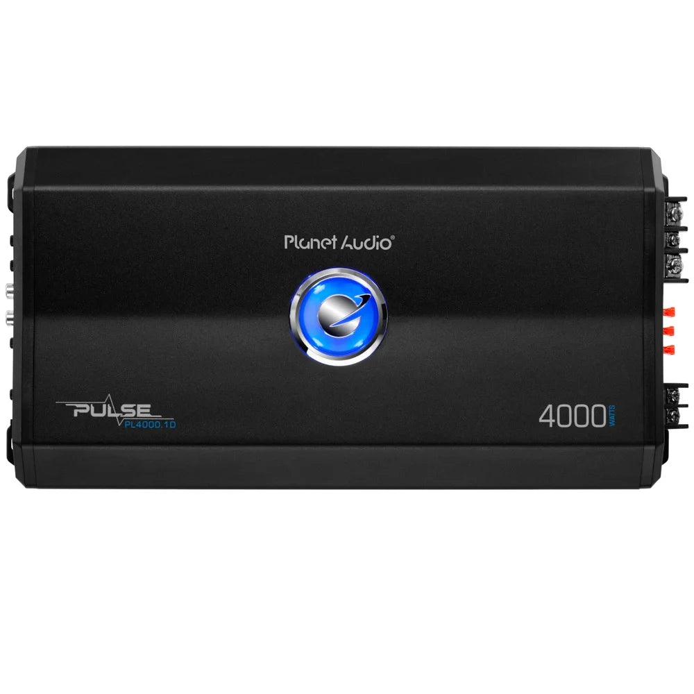 Planet Audio PL4000.1D Pulse Series Car Audio Amplifier 4000W Output, Monoblock, Class D, MOSFET