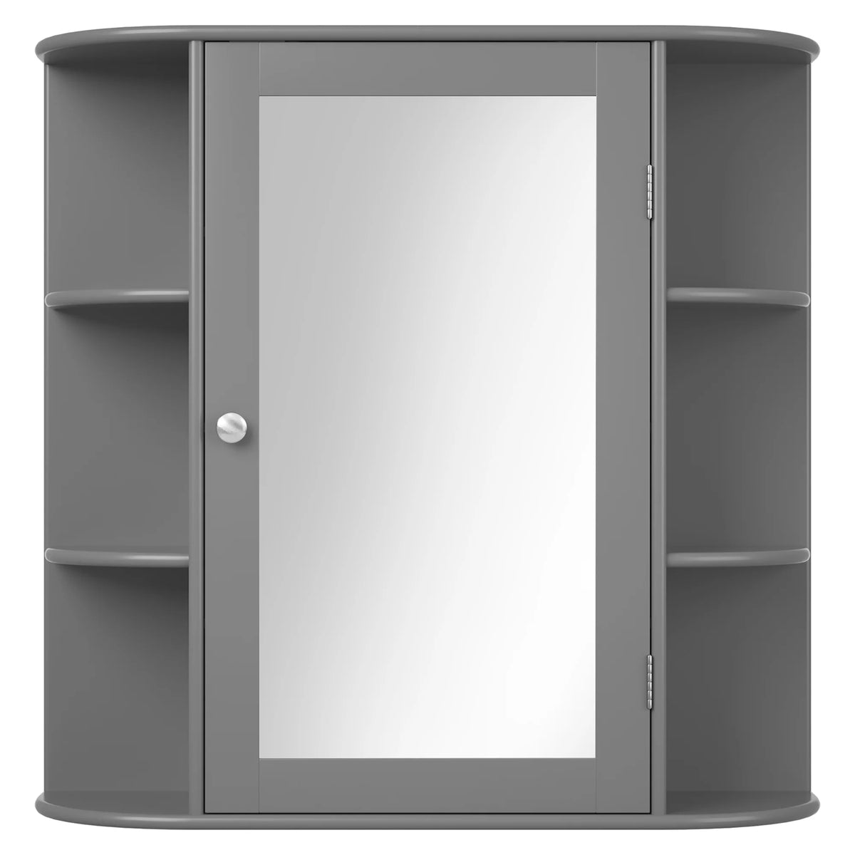 Costway, White, Medium Density Fiberboard, Multipurpose Mount Wall Surface Cabinet Mirror Glass, 26.00 x 6.50 x 23.50 Inches