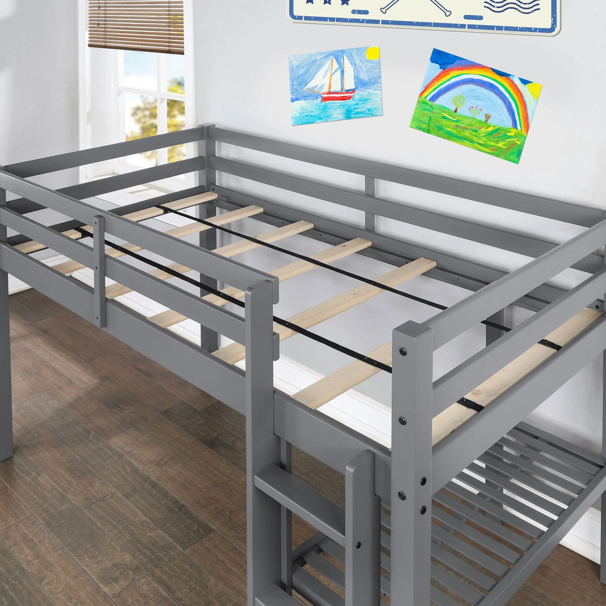 Better Homes & Gardens Twin Loft Bed with Shelf
