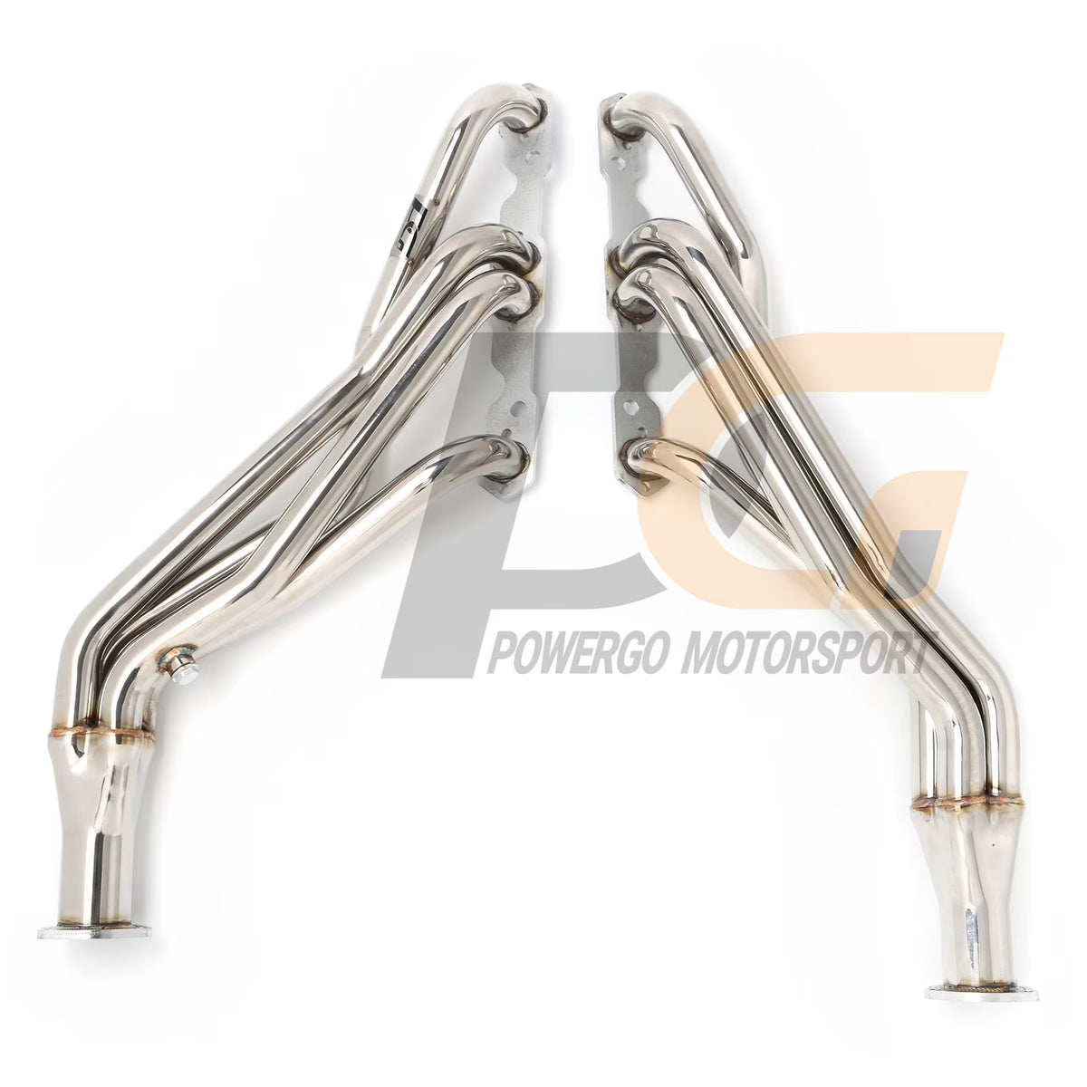 Exhaust Headers 1-5/8 x 2-1/2 inches 304 Stainless Steel Polished for 1988-1999 C1500 C2500 K1500 K2500 Silverado Sierra | 1992-2000 Suburban Tahoe Yukon | 305 350 5.0L 5.7L Small Block V8