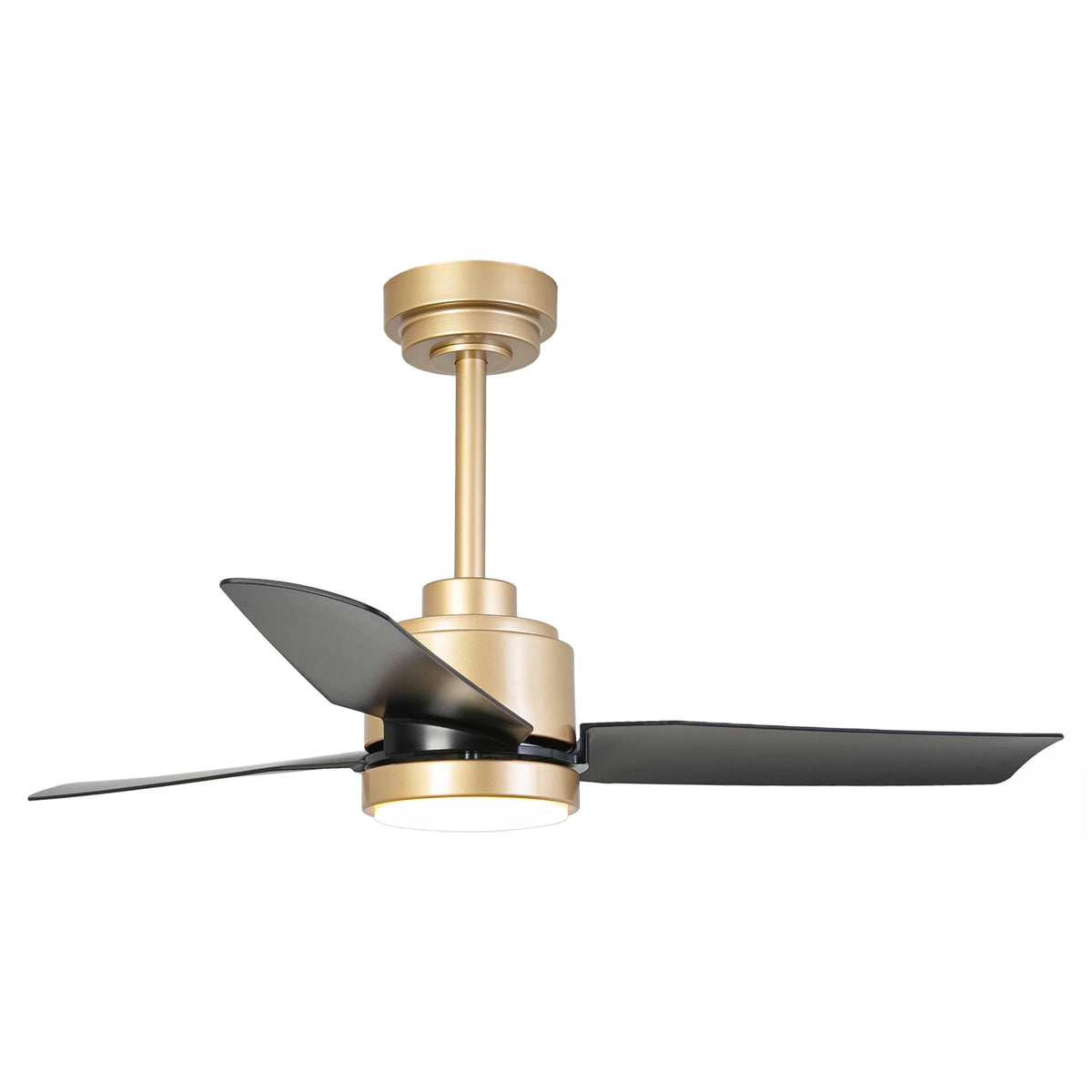 42" Modern Gold Dimmable Ceiling Fan DC Motor Indoor 3-blade LED Ceiling Fan with Remote