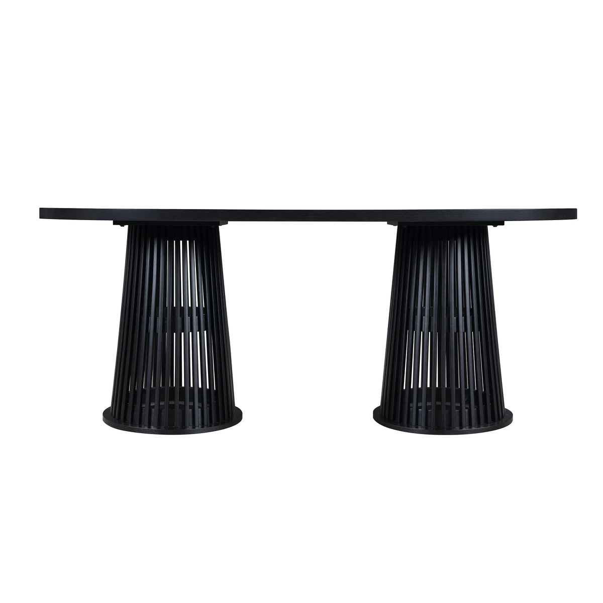 Beautiful by Drew Oval Dining Table, Rich Black