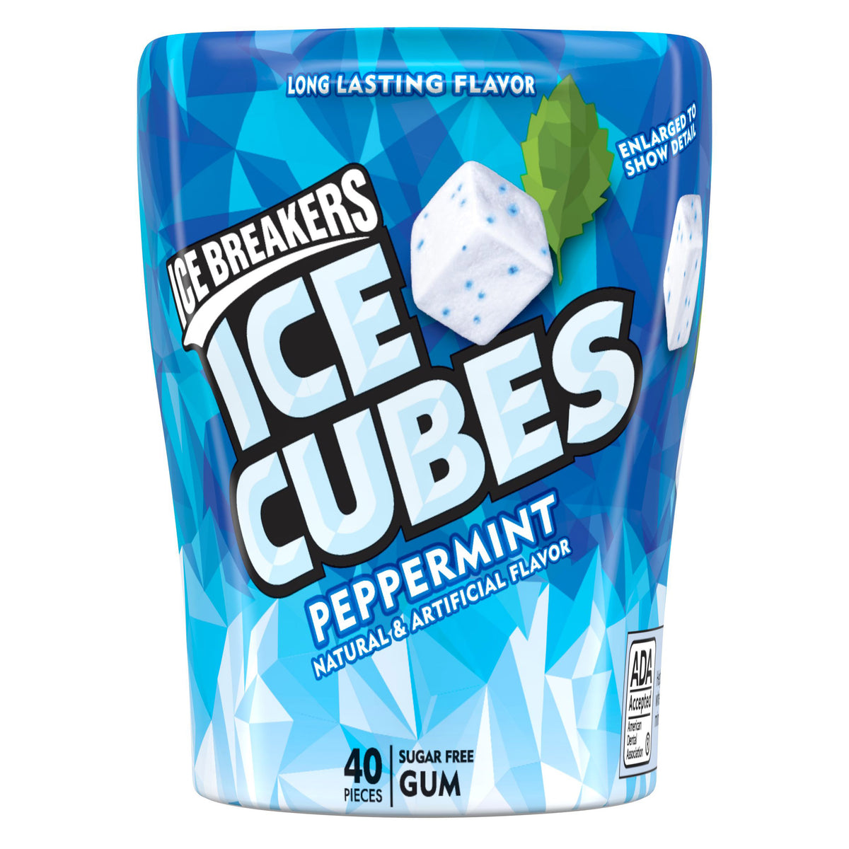 Ice Breakers Cube Peppermint Gum, 40 pieces, 4-count