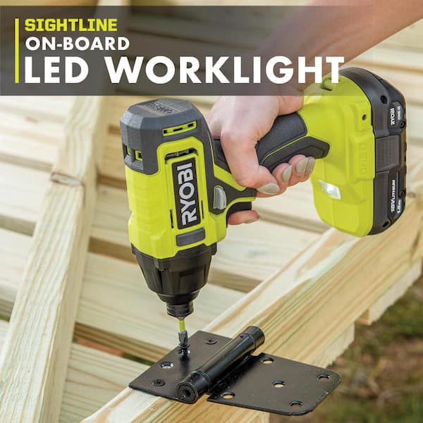 ONE+ 18V Cordless 1/4 in. Impact Driver Kit with (2) 1.5 Ah Batteries and Charger