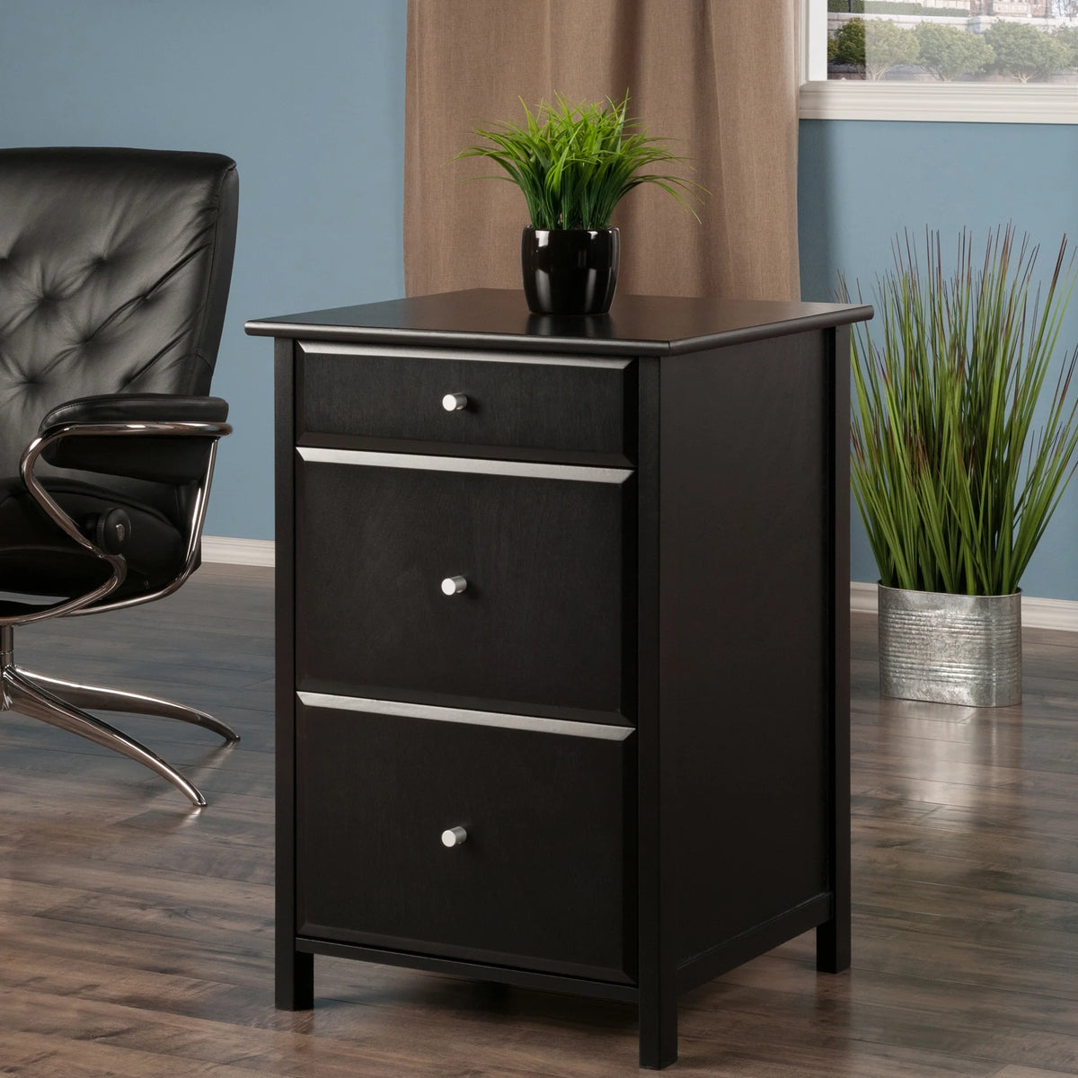 Winsome Delta Home Office File Cabinet, White Finish