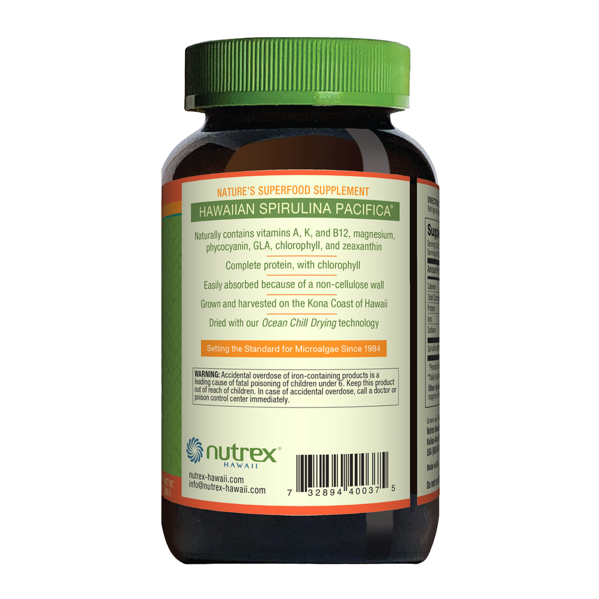Pure Hawaiian Spirulina 3000 mg, 360 Tablets