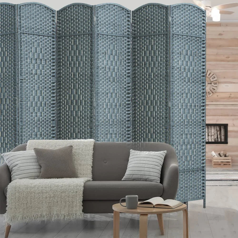 Jostyle Room Divider 6ft. Tall Extra Wide Privacy Screen, Folding Privacy Screens Freestanding Nature