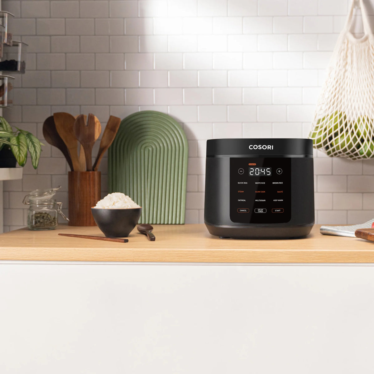 COSORI "10-Cup" Rice Cooker - Adjustable Temperature, Automatic Shut-Off