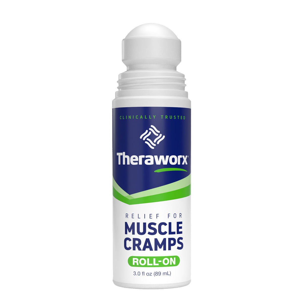 Theraworx Muscle Cramps Roll-On, with Magnesium Sulfate 3oz, 2-pack