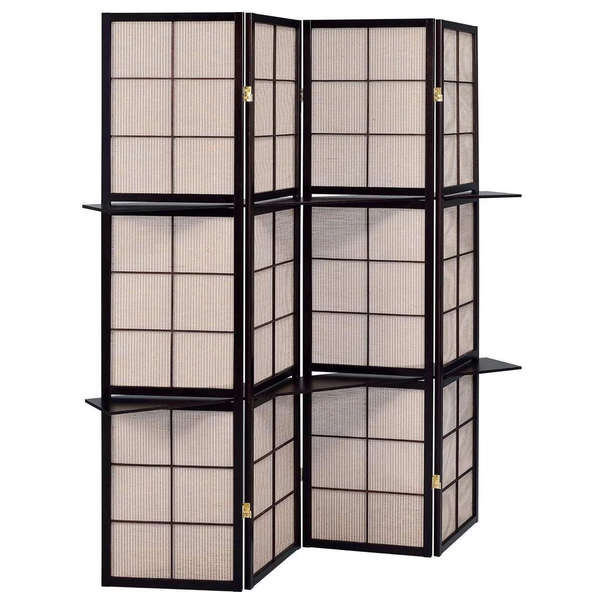 Privacy Screen 82.8'' W x 65'' H 6 - Panel Solid Wood Folding Room Divider, Natural,Outdoor Privacy Screen
