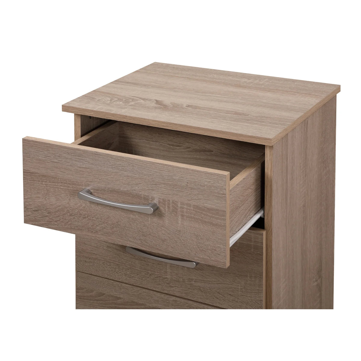 Glory Furniture Boston 3 Drawer Nightstand in Gray