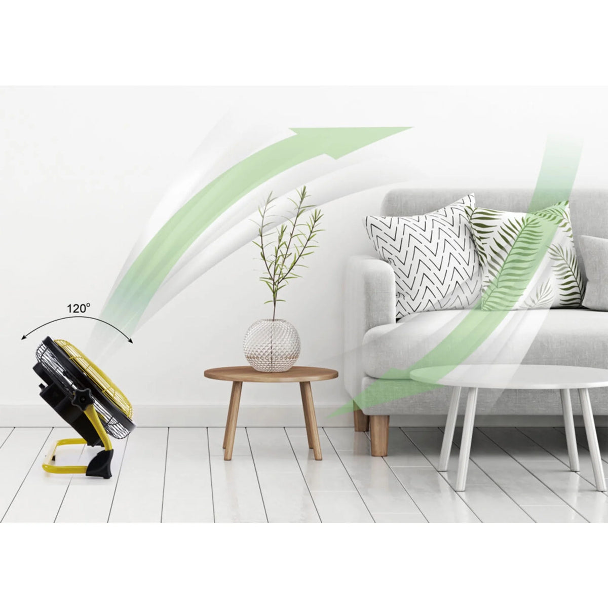 Open Box Lifesmart 12 In Rechargeable Battery Powdered Variable Speed Fan