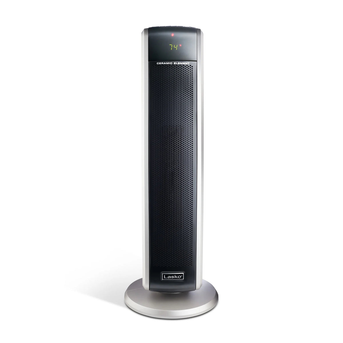 Lasko 29" 1500W Electric Digital Ceramic Tower Space Heater with Remote, Black, 5586