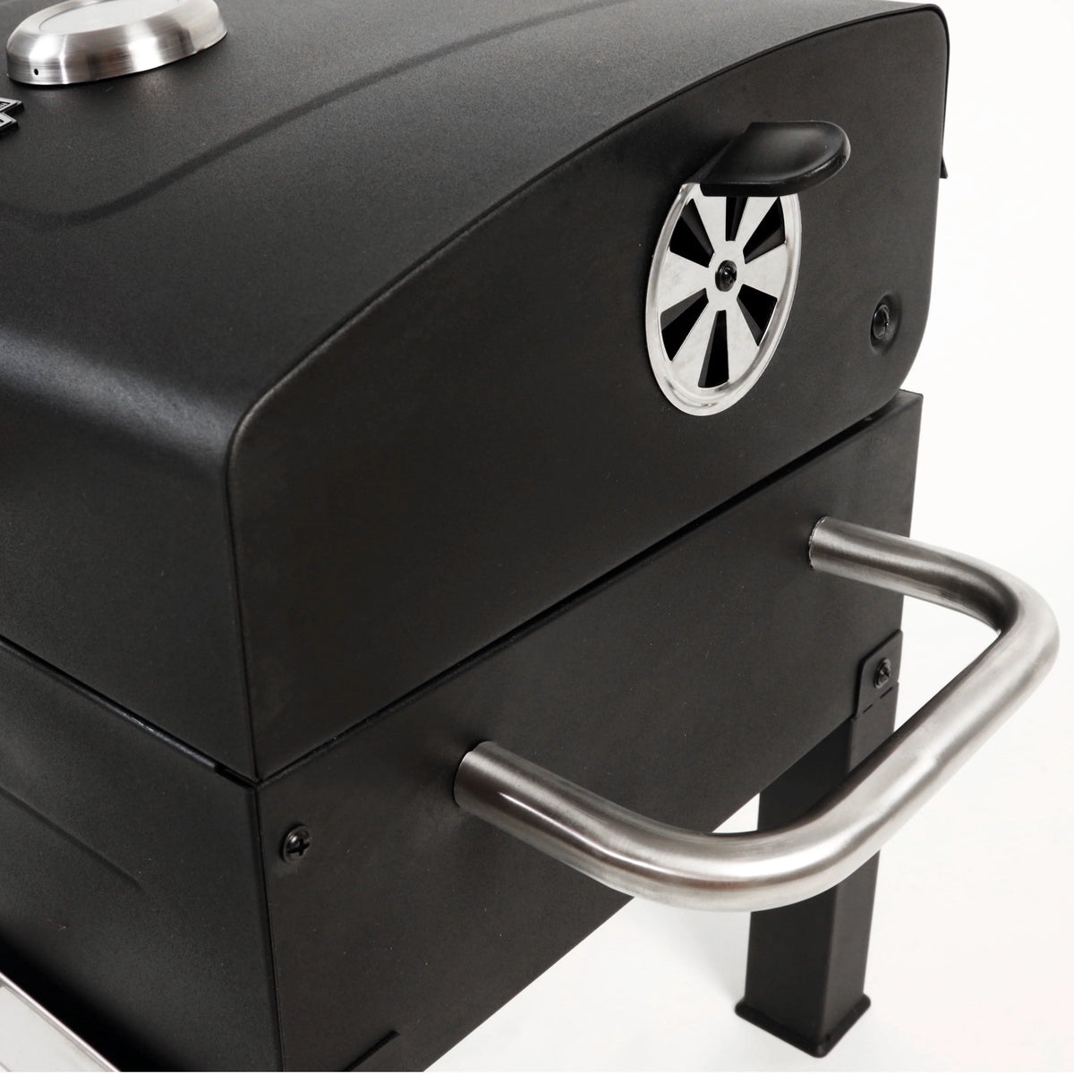Expert Grill Premium Portable Charcoal Grill, Black and Stainless Steel