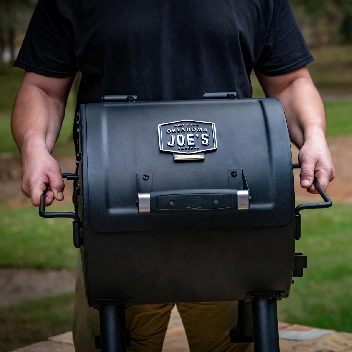 Oklahoma Joe��s Hitch Portable Charcoal Grill, Black