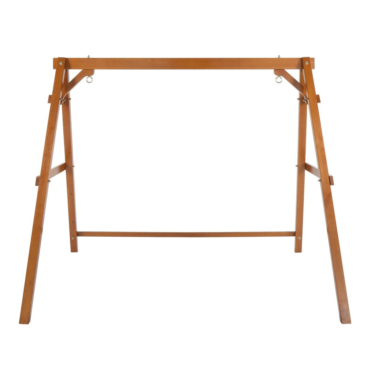 Zimtown Porch Swing Frame Swing Stand A-Frame 600lbs Wooden Carbonized 4FT