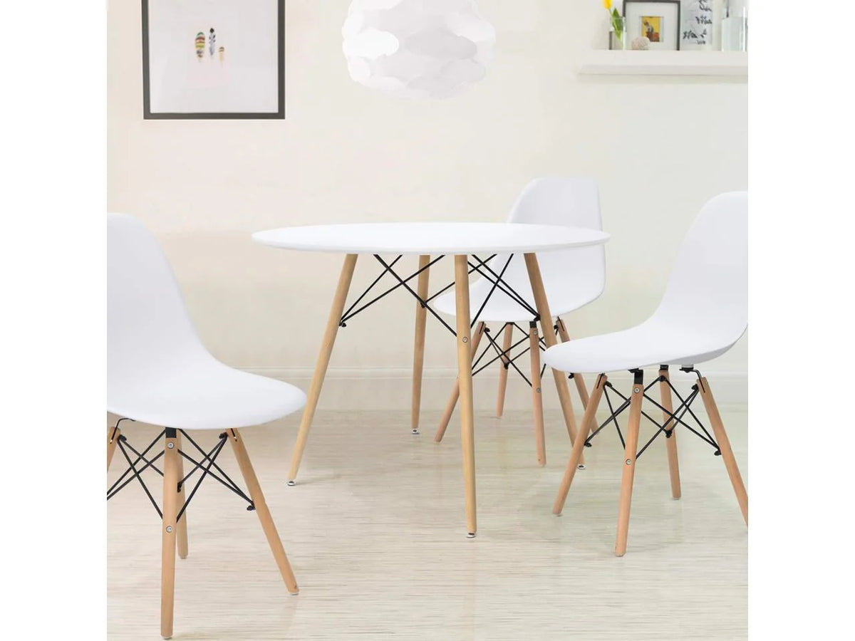 Lacoo Round Mid-Century Modern Dining Table