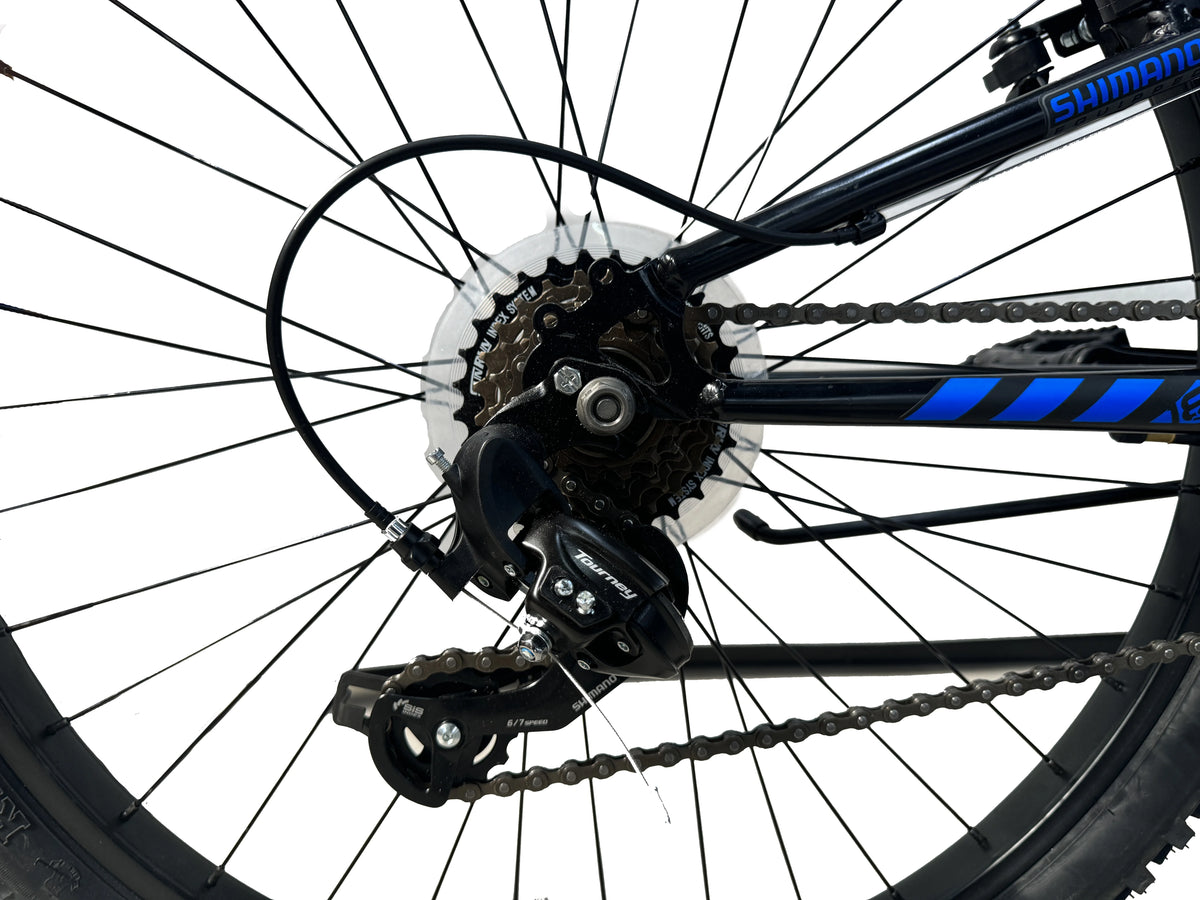 Hyper Bicycles Men's 26" Shocker Mountain Bike, Black/Green