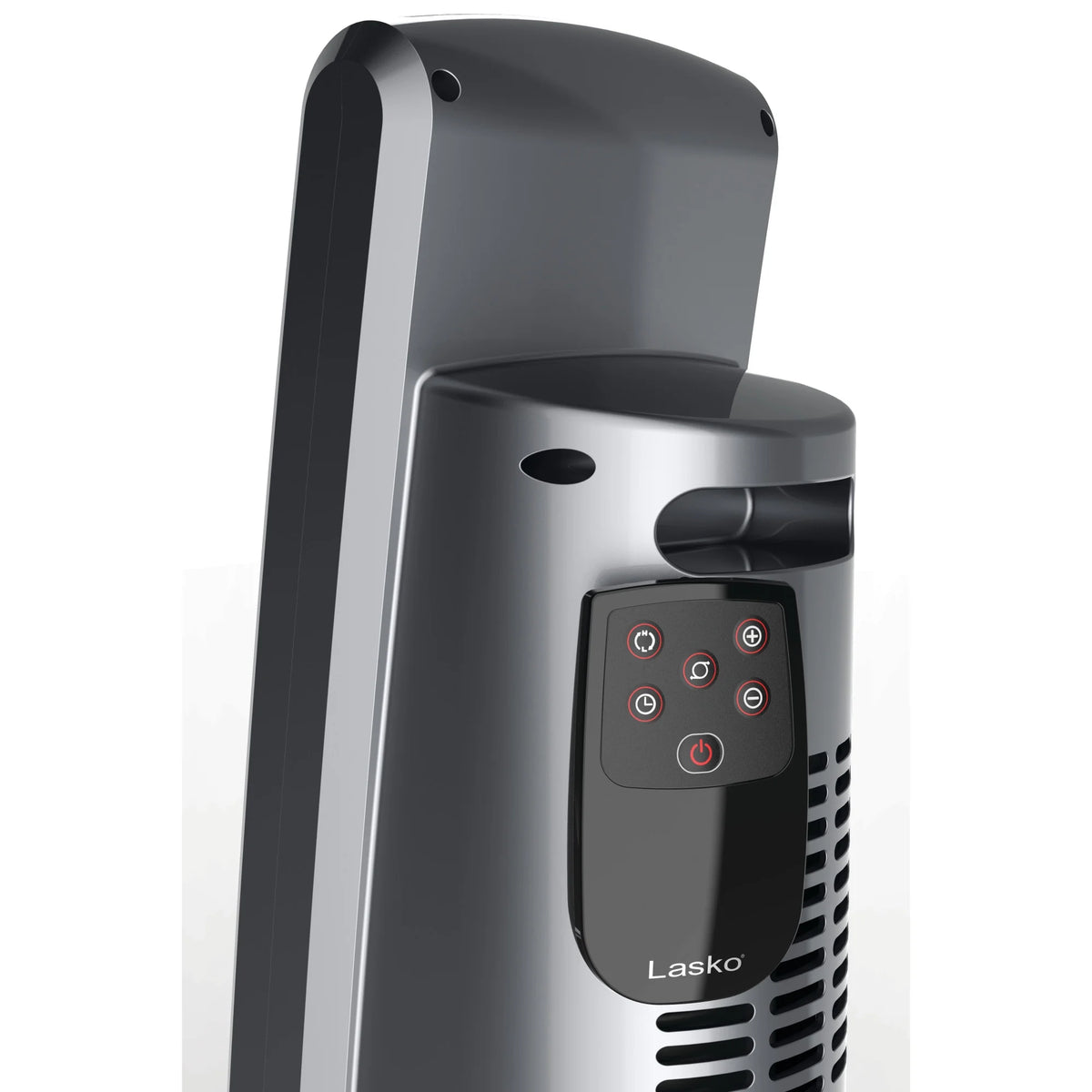 Lasko 29" 1500W Ceramic Tower Space Heater with Thermostat, Remote, Black, CT30754