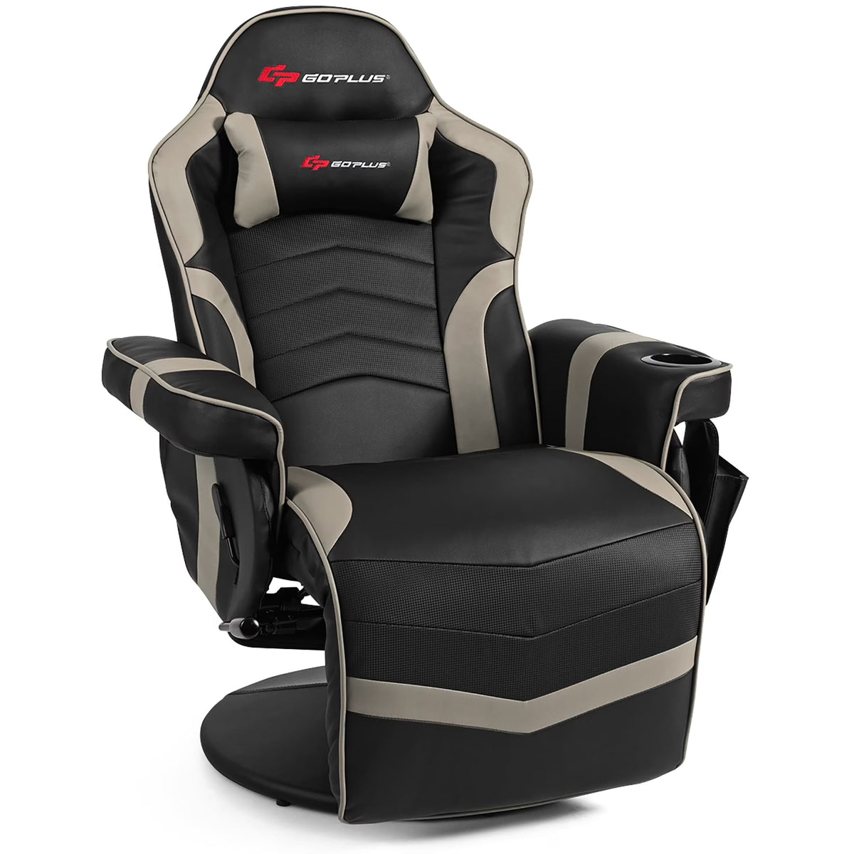Massage Gaming Chair Racing Style Gaming Recliner Blue