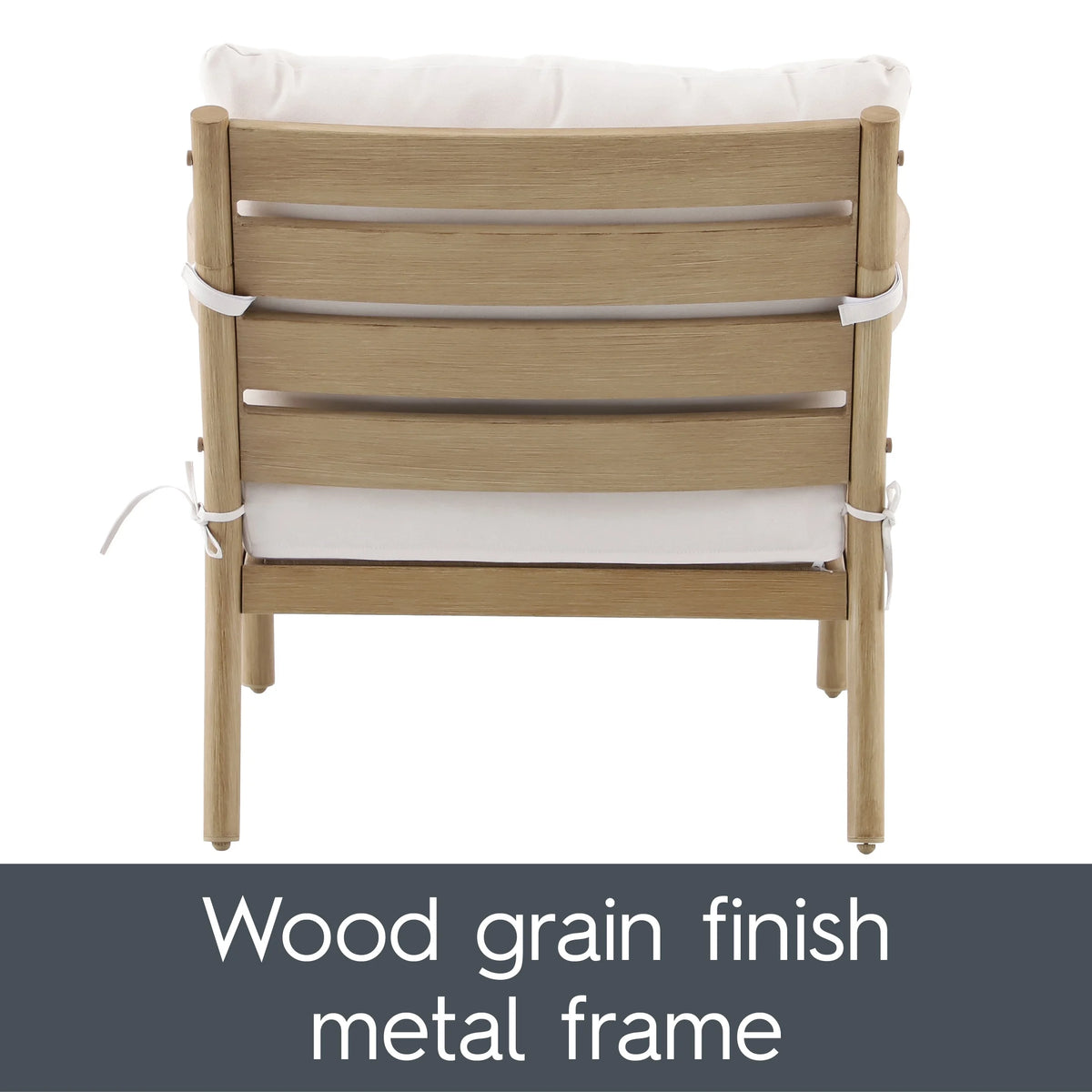 Better Homes & Gardens Astrid 2-Piece Steel Outdoor Conversation Set, Tan