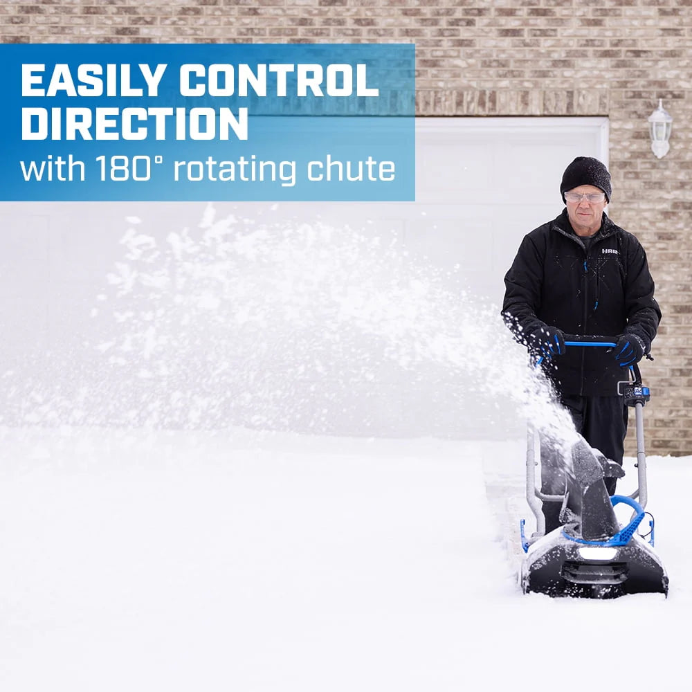 HART 40-Volt 18-inch Battery-Powered Brushless Snow Thrower Kit, (1) 6.0Ah Lithium-Ion Battery
