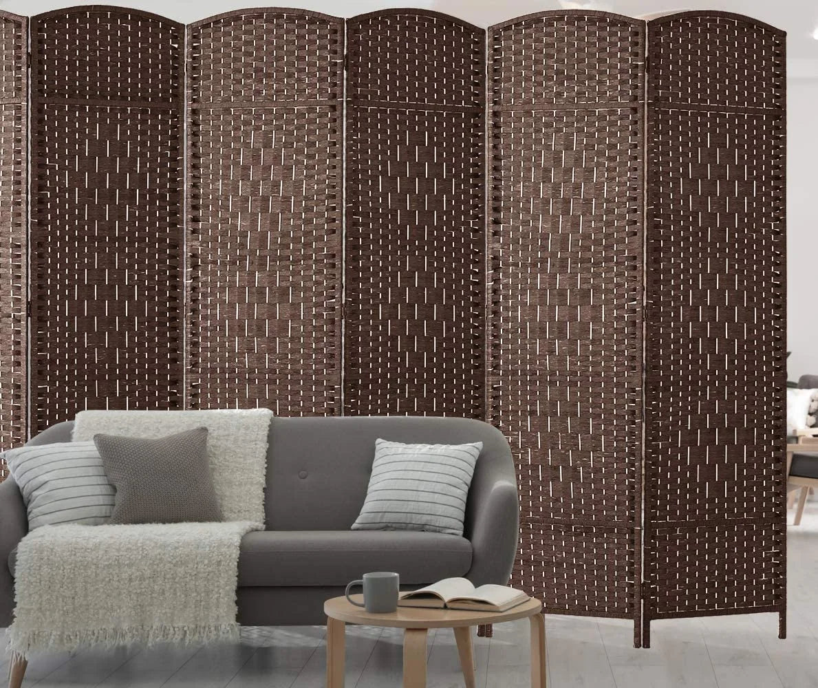 Jostyle Room Divider 6ft. Tall Extra Wide Privacy Screen, Folding Privacy Screens Freestanding Nature