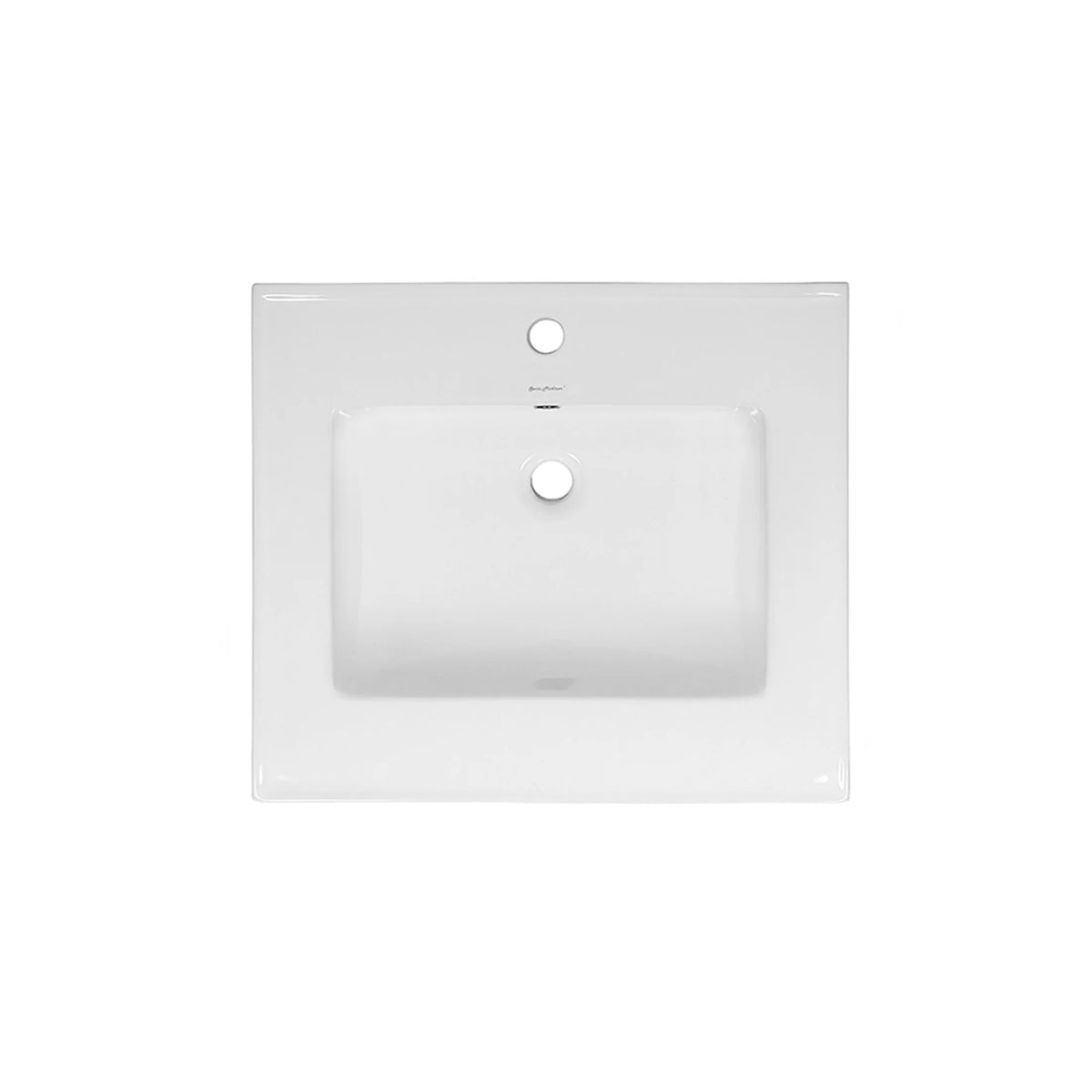 24" Ceramic Vanity Top with Single Faucet Hole