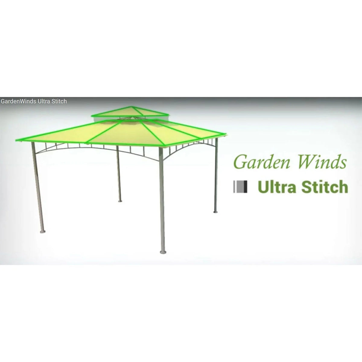 Garden Winds Riplock Replacement Canopy Top for The Bay Window Gazebo Sold At Sears
