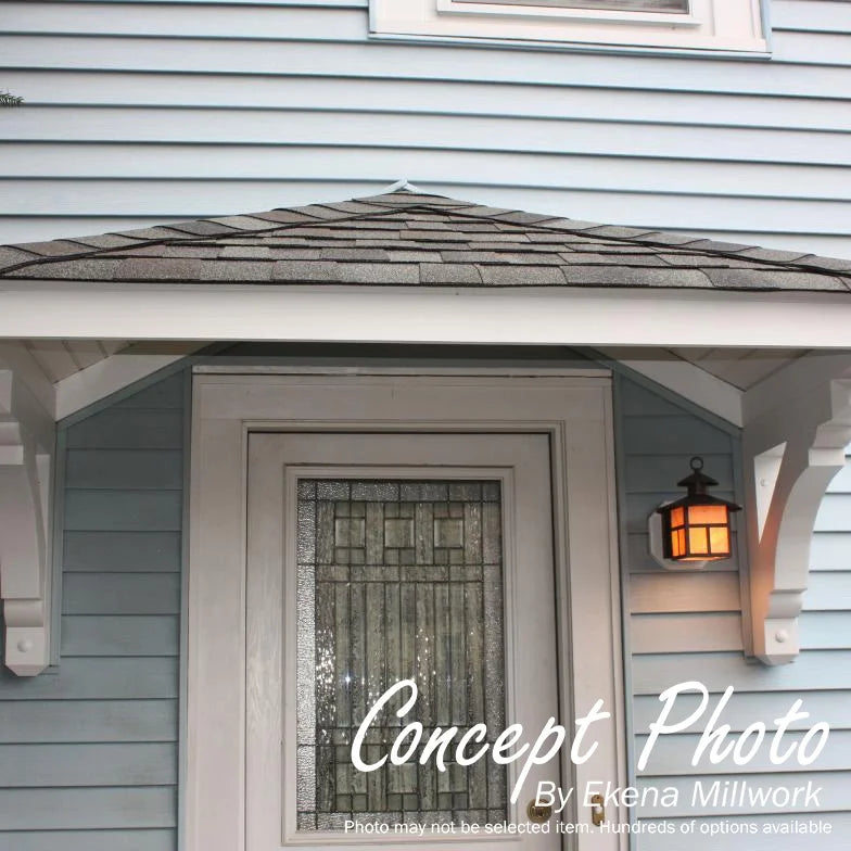 Ekena Millwork 3 1/2"W x 20"D x 28"H Balboa Traditional Smooth Bracket, Western Red Cedar