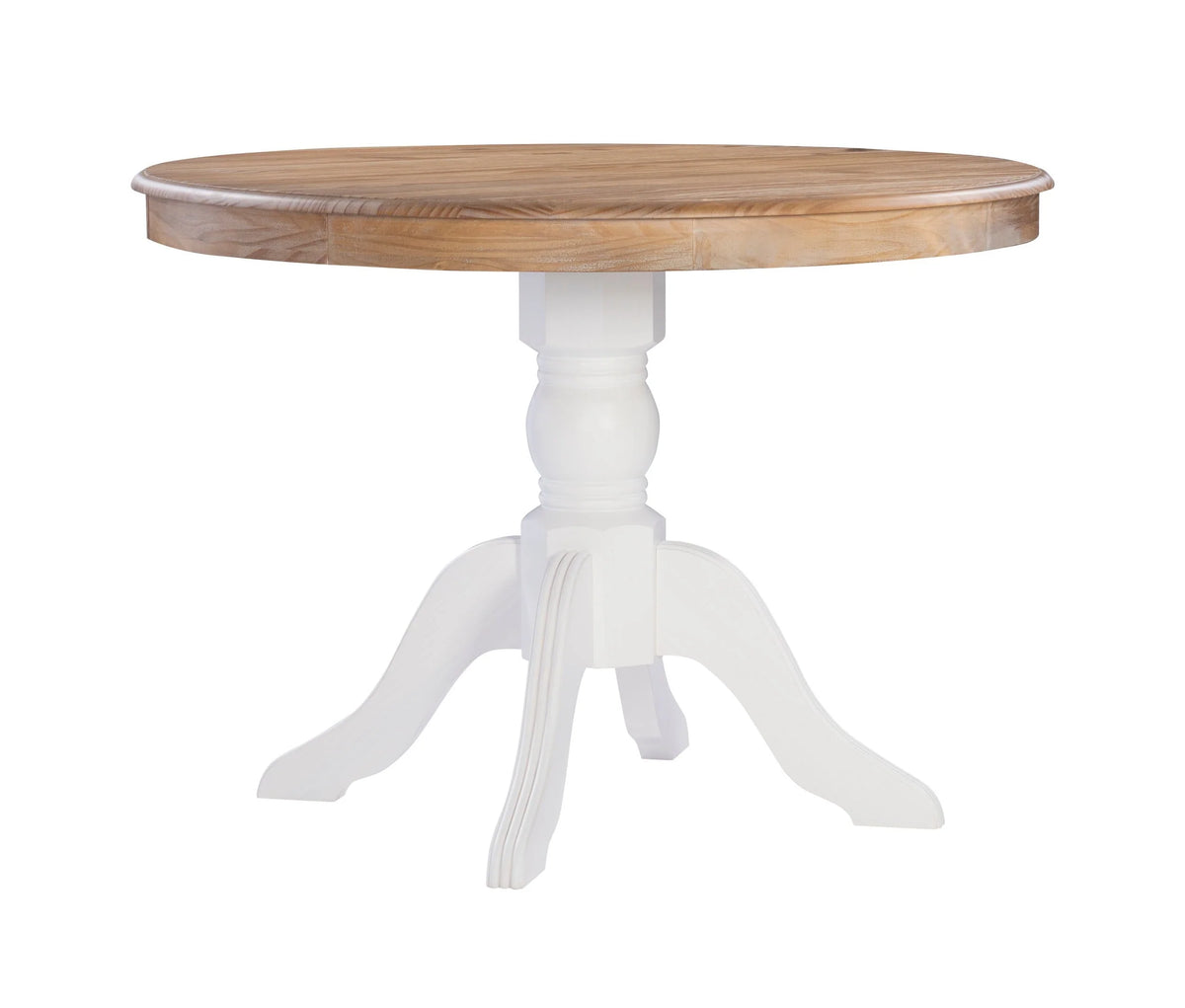 Linon Tobin  Pedestal Dining Table - Natural/White