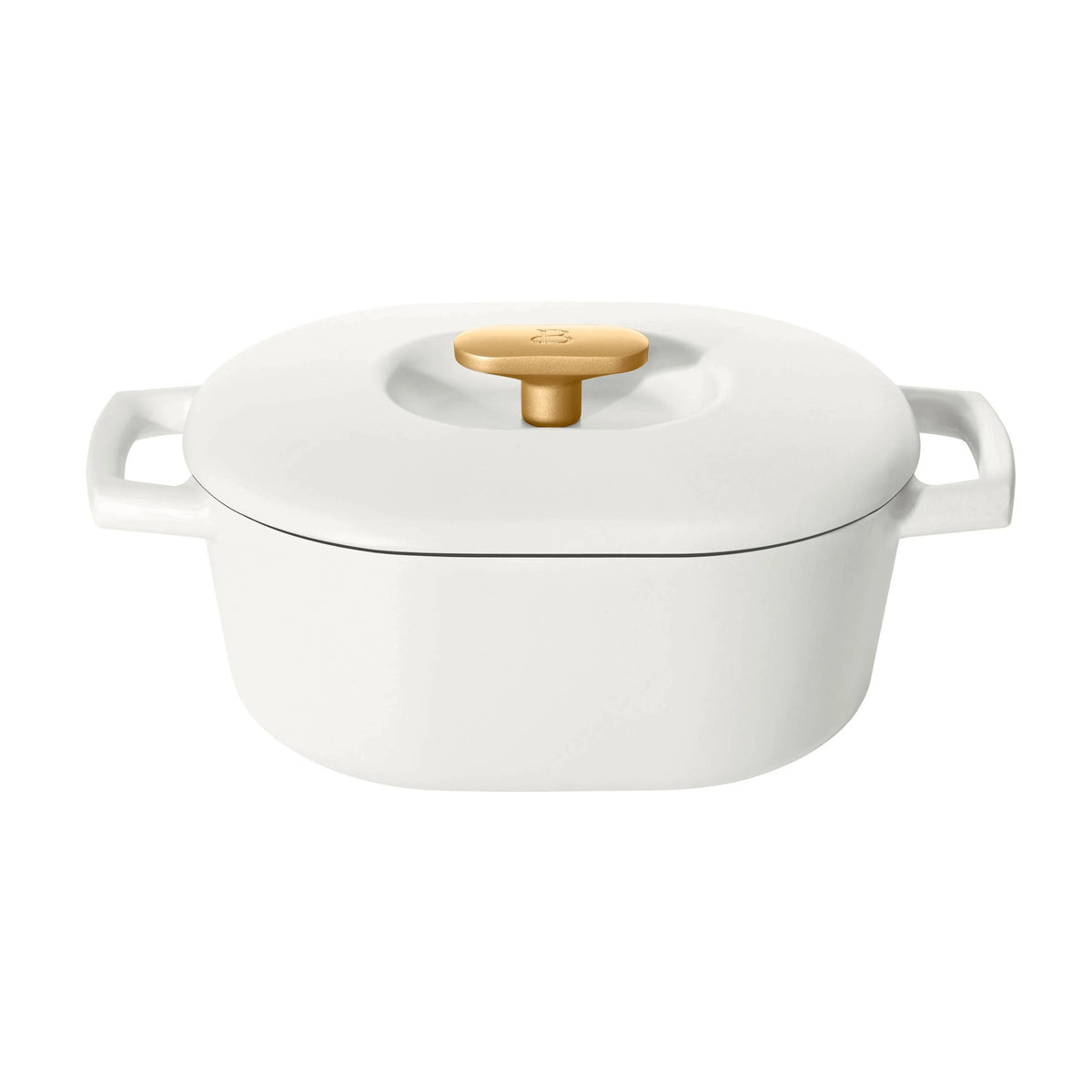 Beautiful 6 Quart Enamel Dutch Oven, Black Sesame by Drew Barrymore