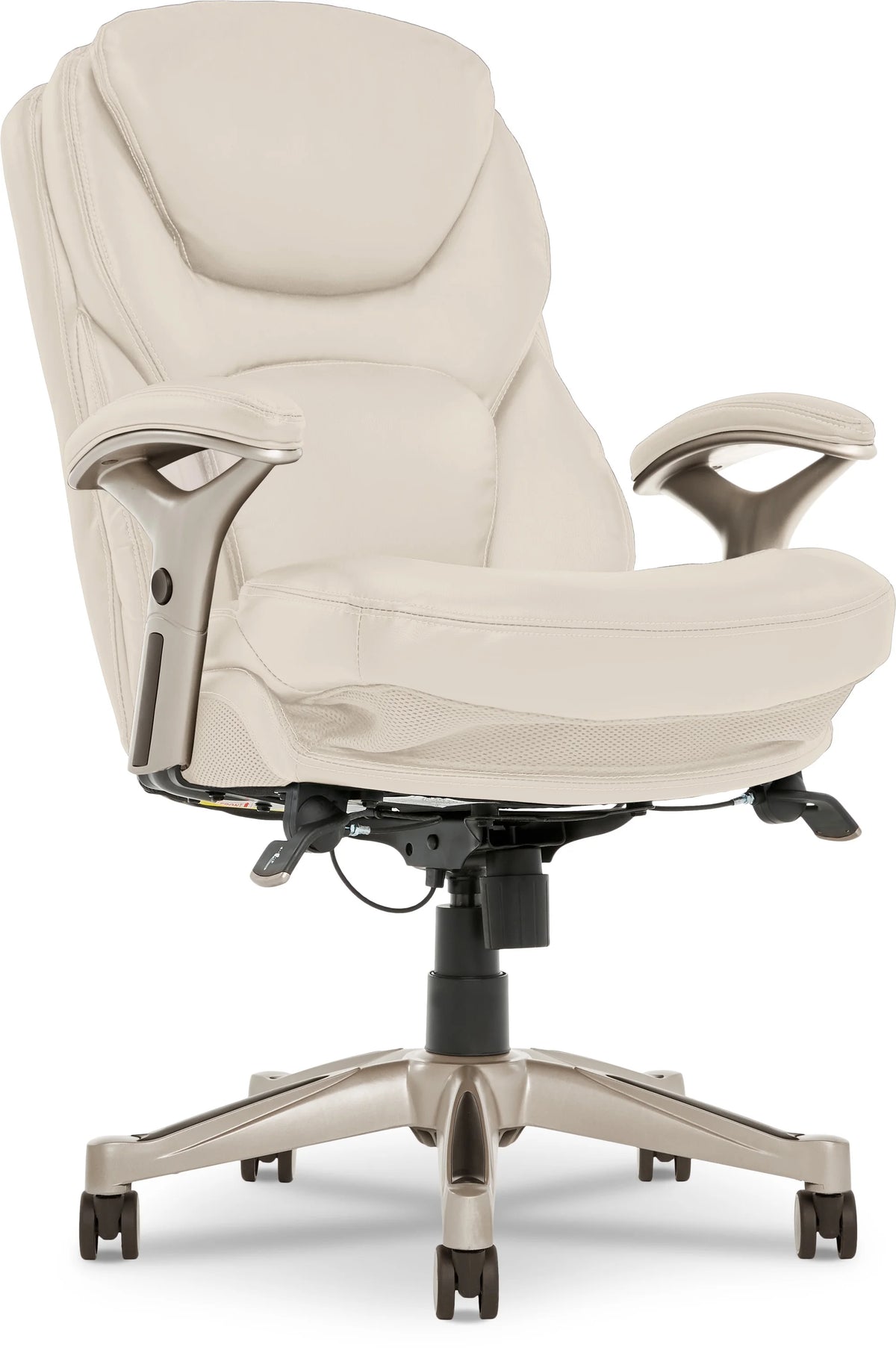 Serta Back in Motion Technology Fabric Executive Office Chair, Light Gray