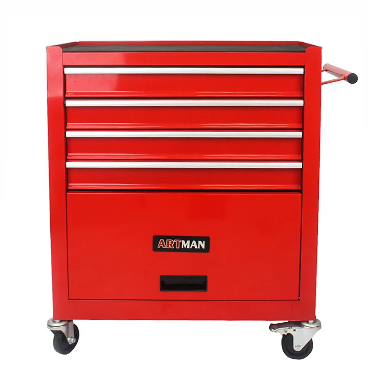 Seizeen Rolling Tool Chest on Wheels, Metal Tool Cart Toolbox Storage Cabinet Organizer W/ 7 Drawers, Red