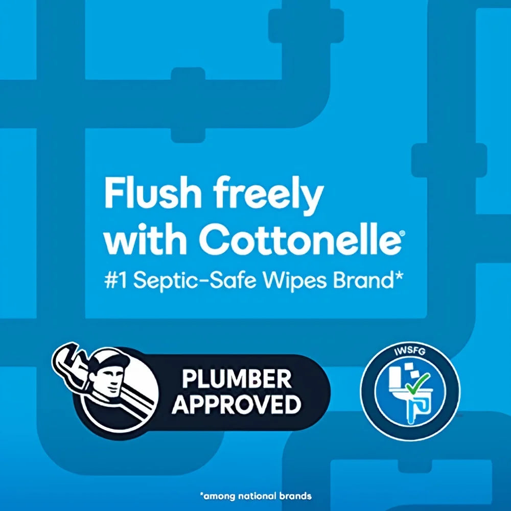 Kleenex Cottonelle Fresh Care Flushable Cleansing Cloths Refills (Pack of 12)
