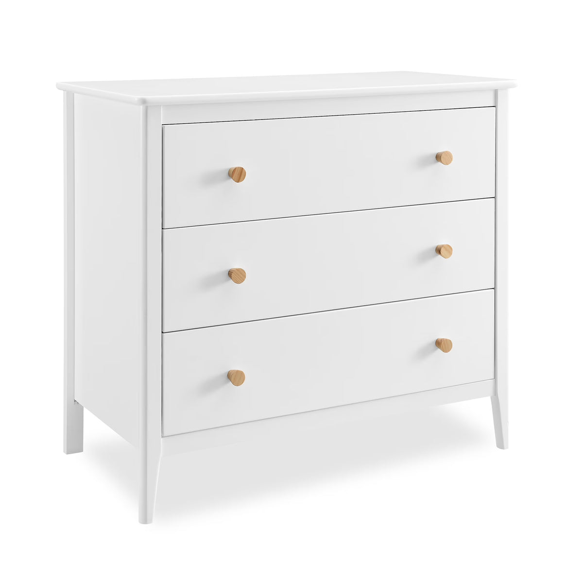 Delta Children Casey 3 Drawer Dresser with Interlocking Drawers, Black Ebony/Natural