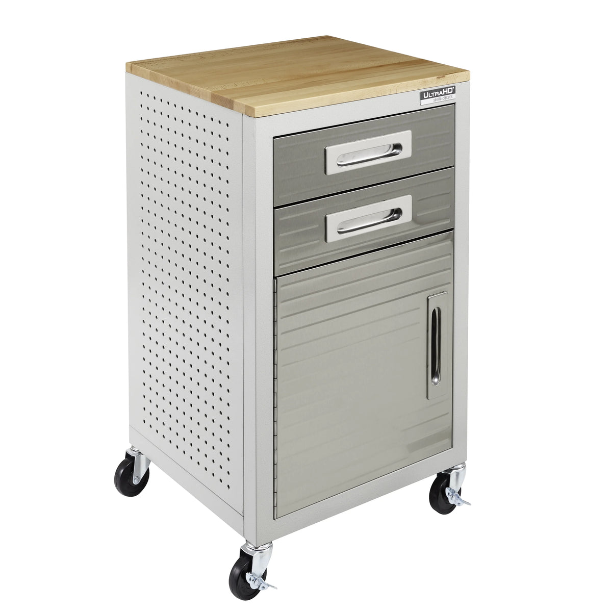 Seville Classics ULTRAHD? 2-Drawer Rolling Steel File Cabinet, Granite Gray
