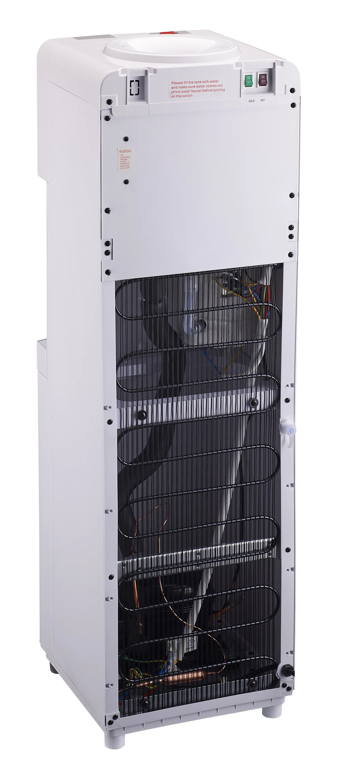 Frigidaire, Top Loading Hot and Cold Water Dispenser, White