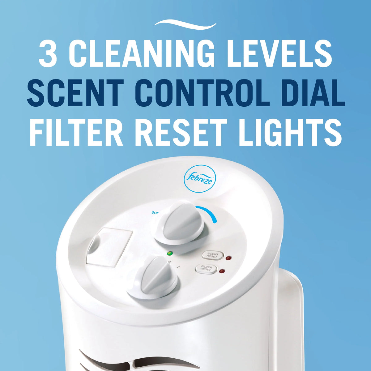 Febreze Mini Tower Air Purifier FHT180W, White