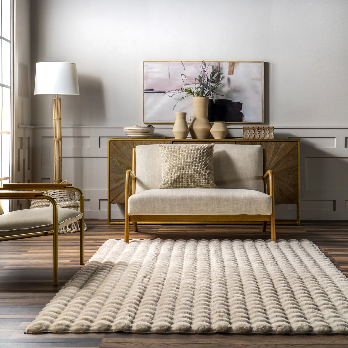 nuLOOM Jeni SuperiorWash Solid Faux Rabbit Machine Washable Area Rug, 2' 6" x 8', Runner, Jeni Grey