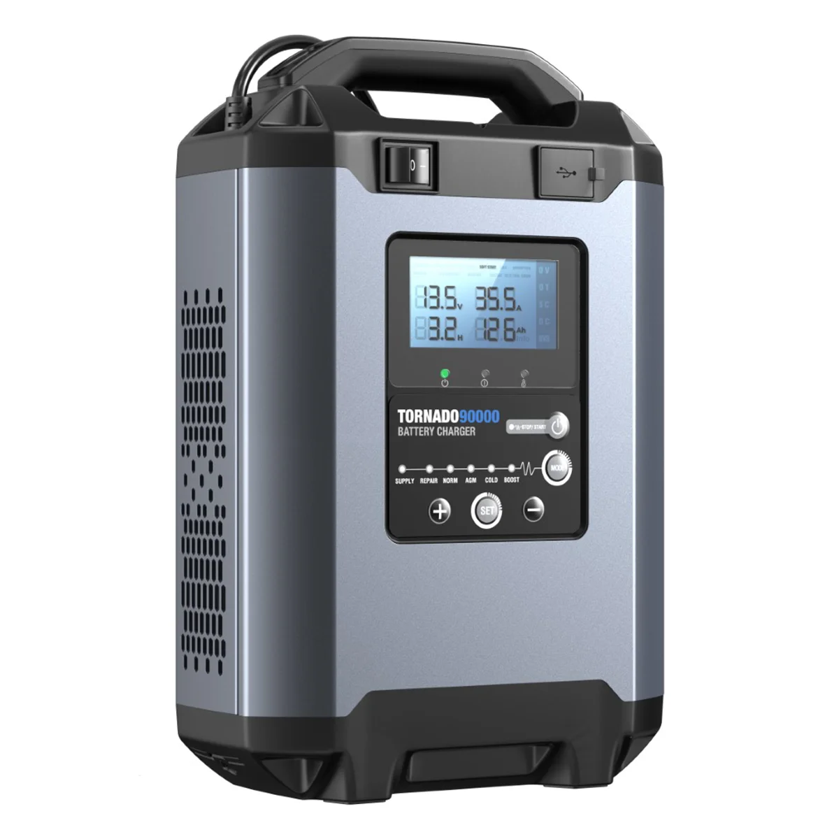 Topdon Tornado90000 - 90A Stable Power Supply & Smart Charger 12V/24V