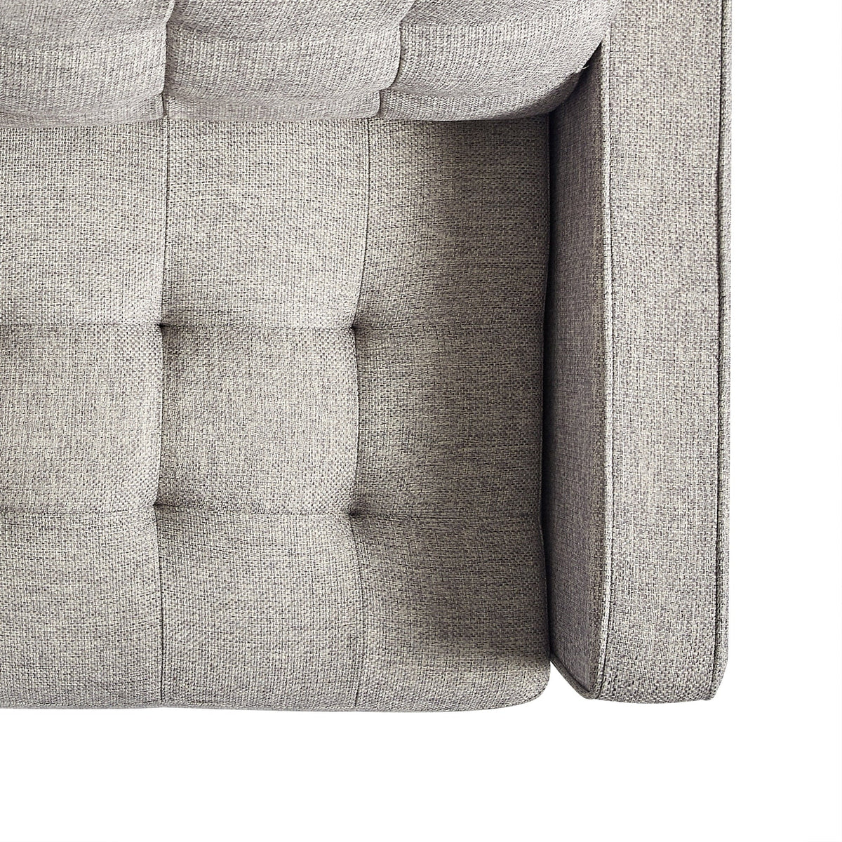 Zinus Benton 2-Seater Loveseat, Soft Grey