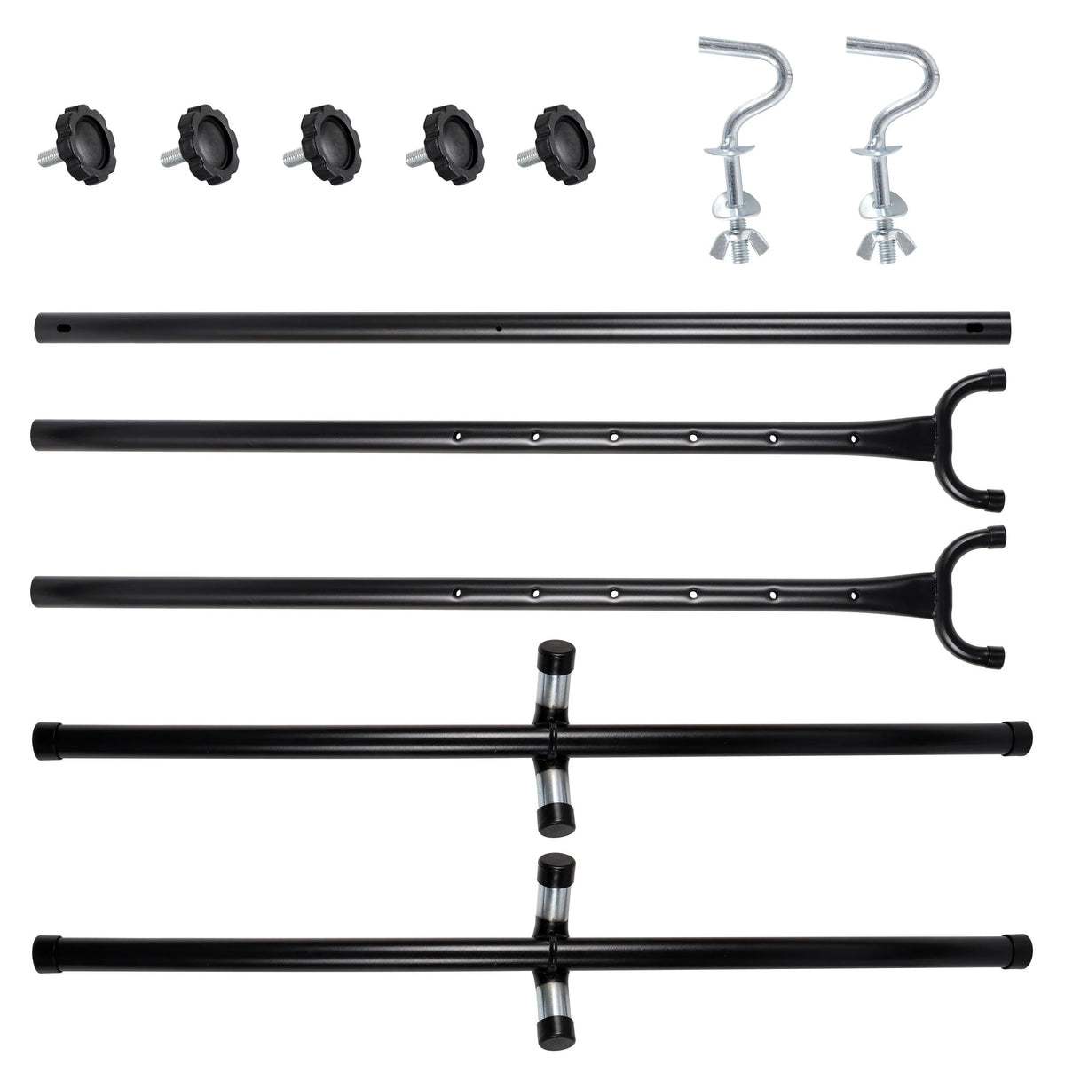 ZenSports 450lbs Adjustable 9FT Double Steel Hammock Stand Frame W/Portable Carry Bag, Black