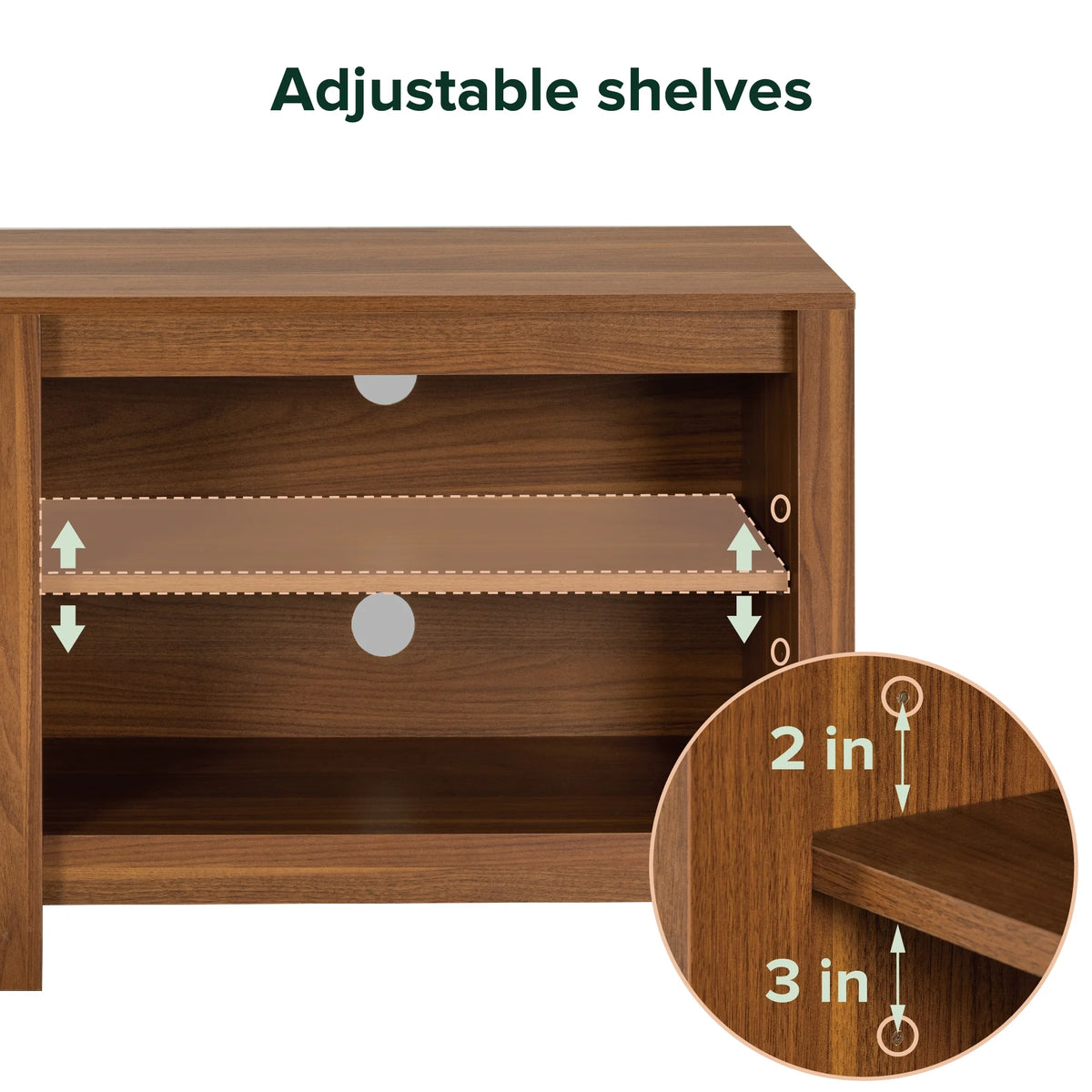 Zinus Camden TV Stand for TVs up to 65", Espresso