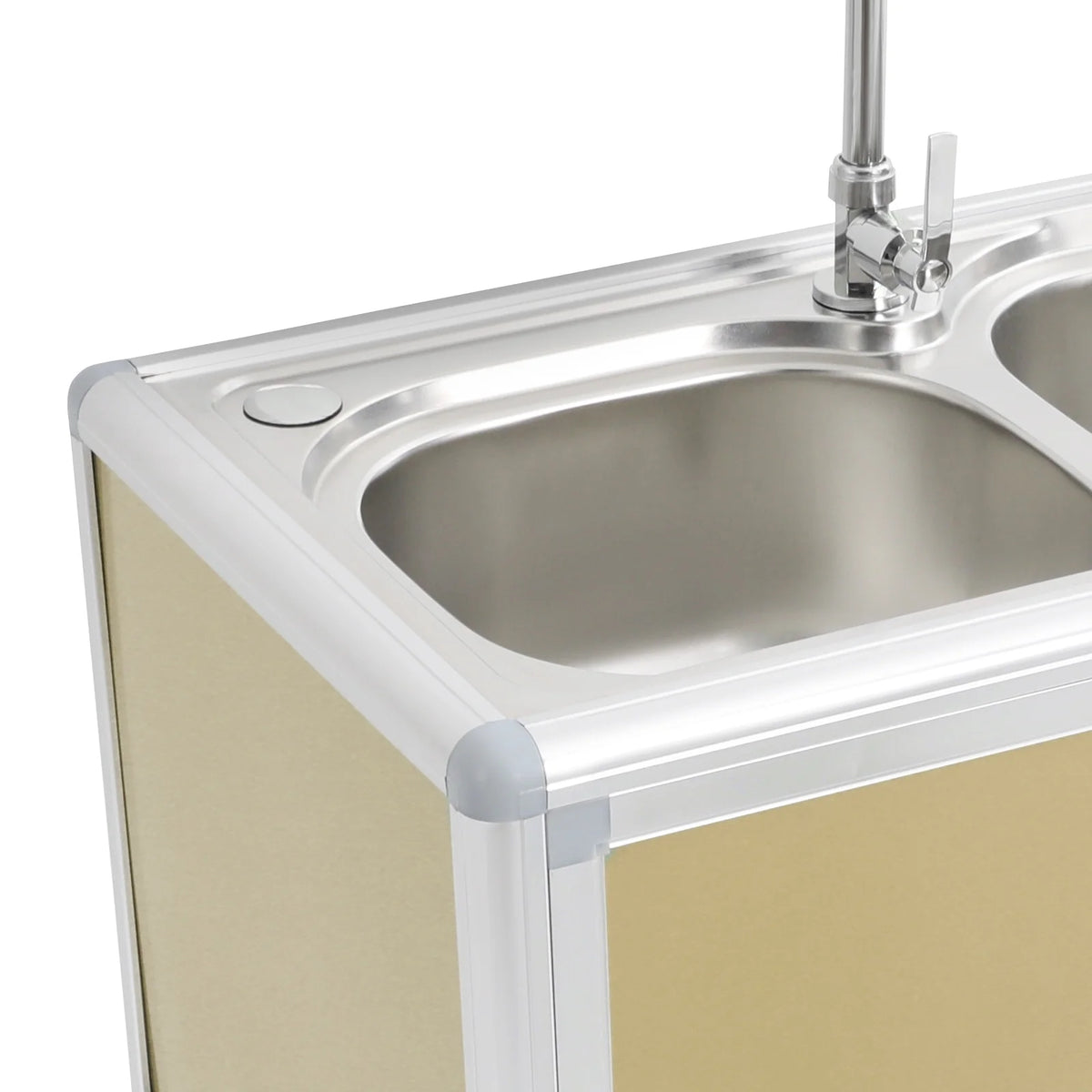 Kitchen Sink with Cabinet, Utility Sinks with Faucet, Freestanding Sink with Storage for Home Kitchen(Blue)