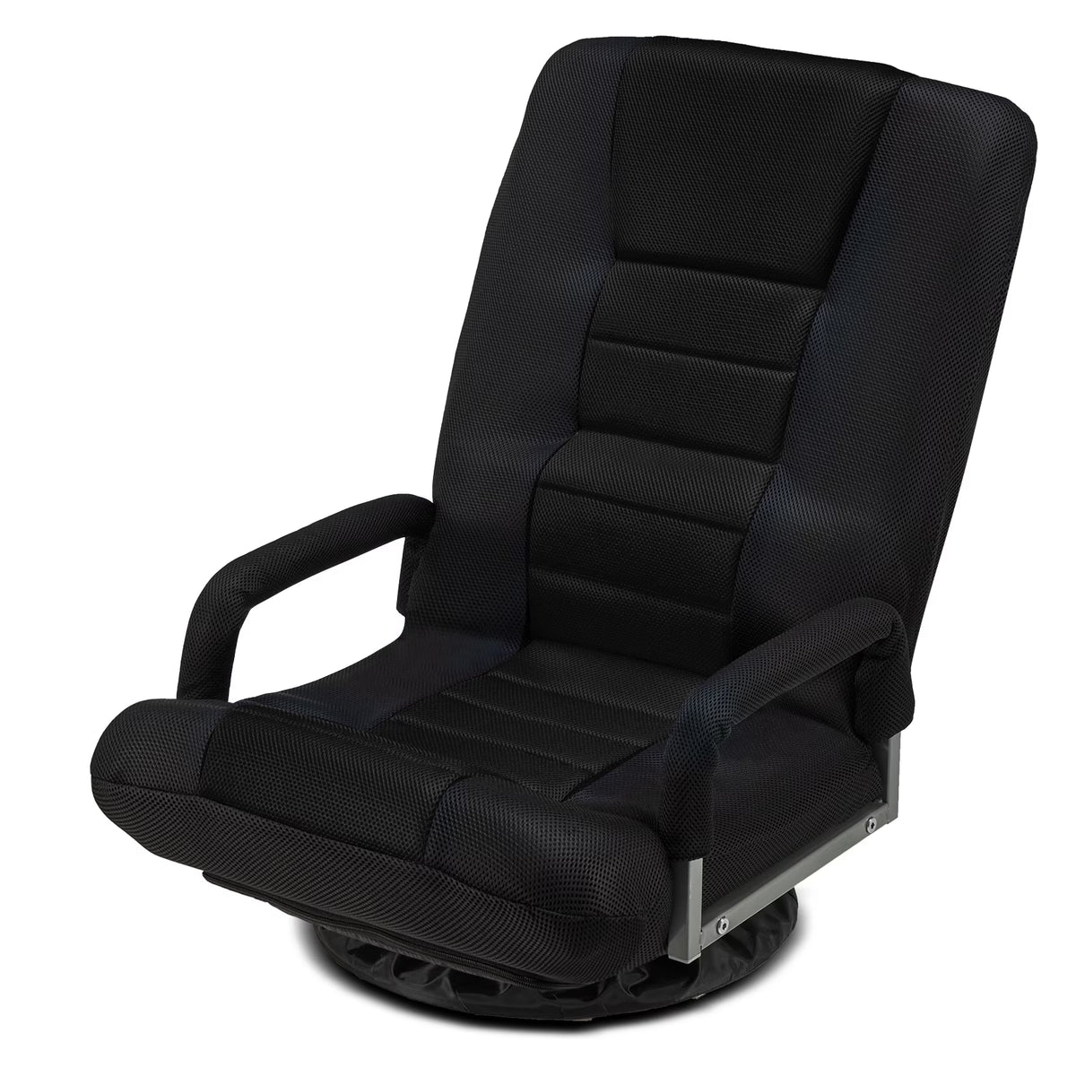 Avocahom Swivel Gaming Floor Chair w/ Armrest Handles, No Assembly gaming chair rocker, Folding Reclining Sofa w/6 Position Adjustable Backrest for Video Games, Watching TV, Reading,Blue