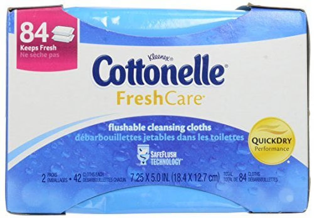 Kleenex Cottonelle Fresh Care Flushable Cleansing Cloths Refills (Pack of 12)