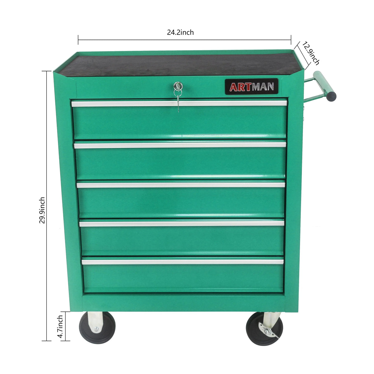 ARTMAN 5 Drawer Rolling Tool Chest, Tool Storage Cabinet  with Wheels and Drawers for Garage Warehouse